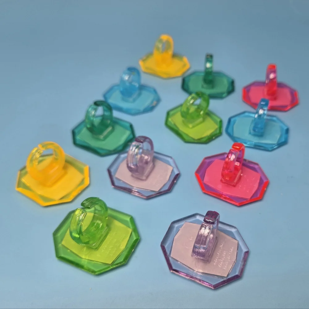 One Dozen Disney Princesses Cupcake Rings In Multiple Fun Colors, NEW